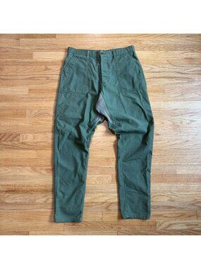 RTH OG 107 Cotton Sateen Modified Olive Fatigue Trousers 36/33